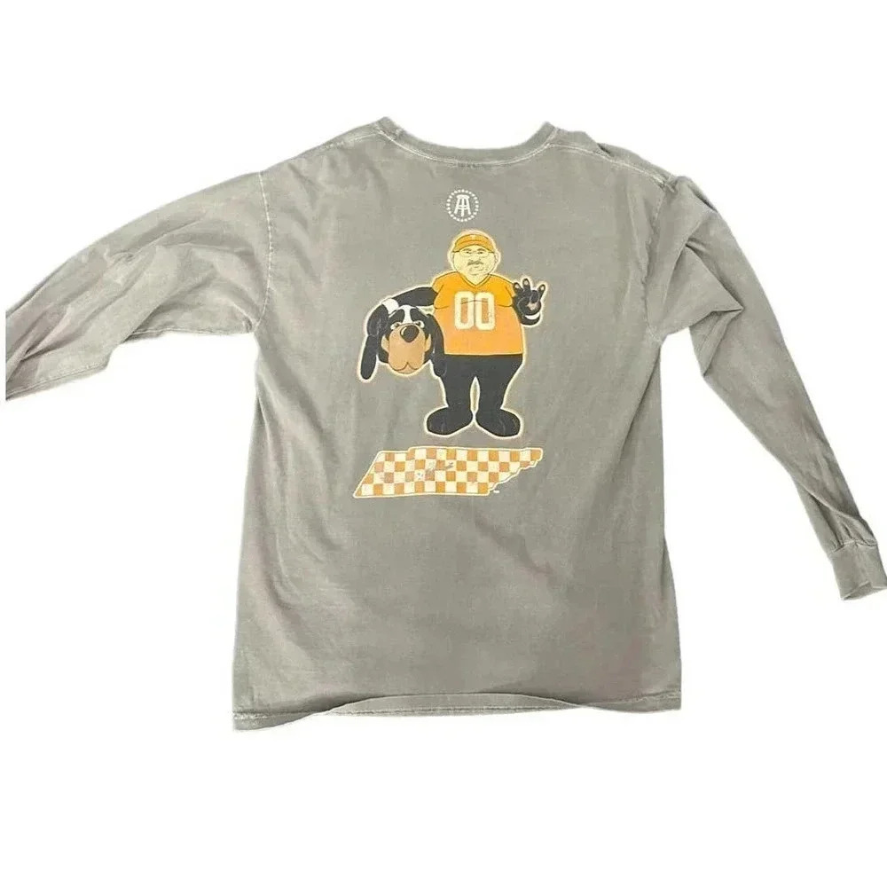 Comfort Colors Men's barstool sport Tennessee Gray Size Large